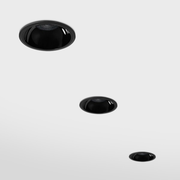 Снимка на LED луна за вграждане Zara | Черен рефлектор | 20W | IP65