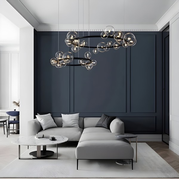 Снимка на Висящ полилей с 24 стъклени сфери G9 - Carina Circle 24 -