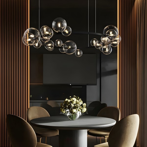 Снимка на Висящ полилей с 24 стъклени сфери G9 - Carina Circle 24 -