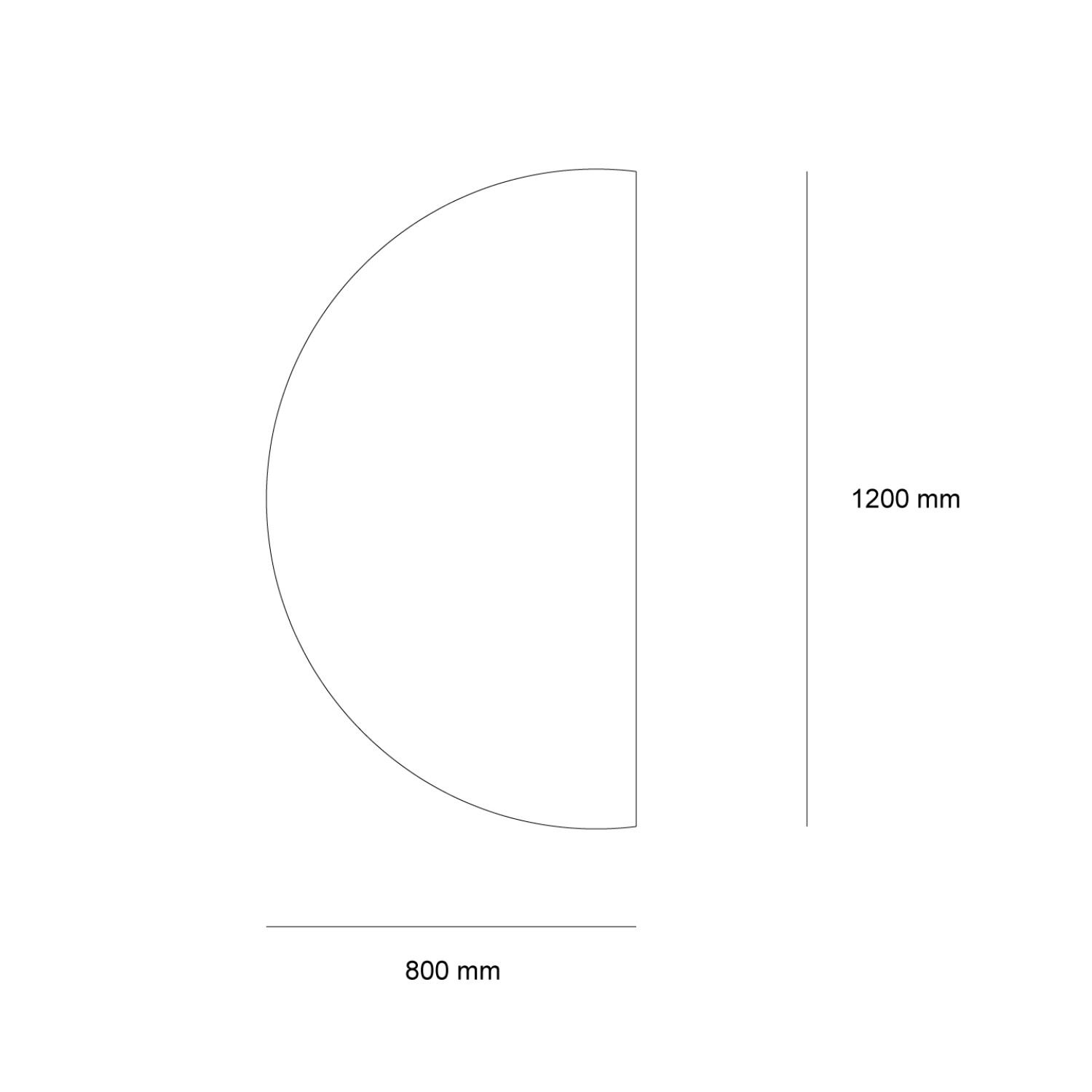 Снимка на LED огледало Arch 80×120cm | D-образно | Полусфера | Anti Fog | Touch Control