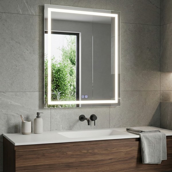 Снимка на LED огледало Box 60×80cm | Правоъгълно | Anti Fog | Touch Control