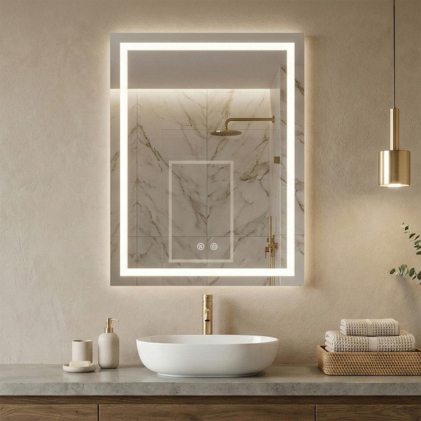 Снимка на LED огледало Box Lux 60×80cm | Правоъгълно | Anti Fog | Touch Control