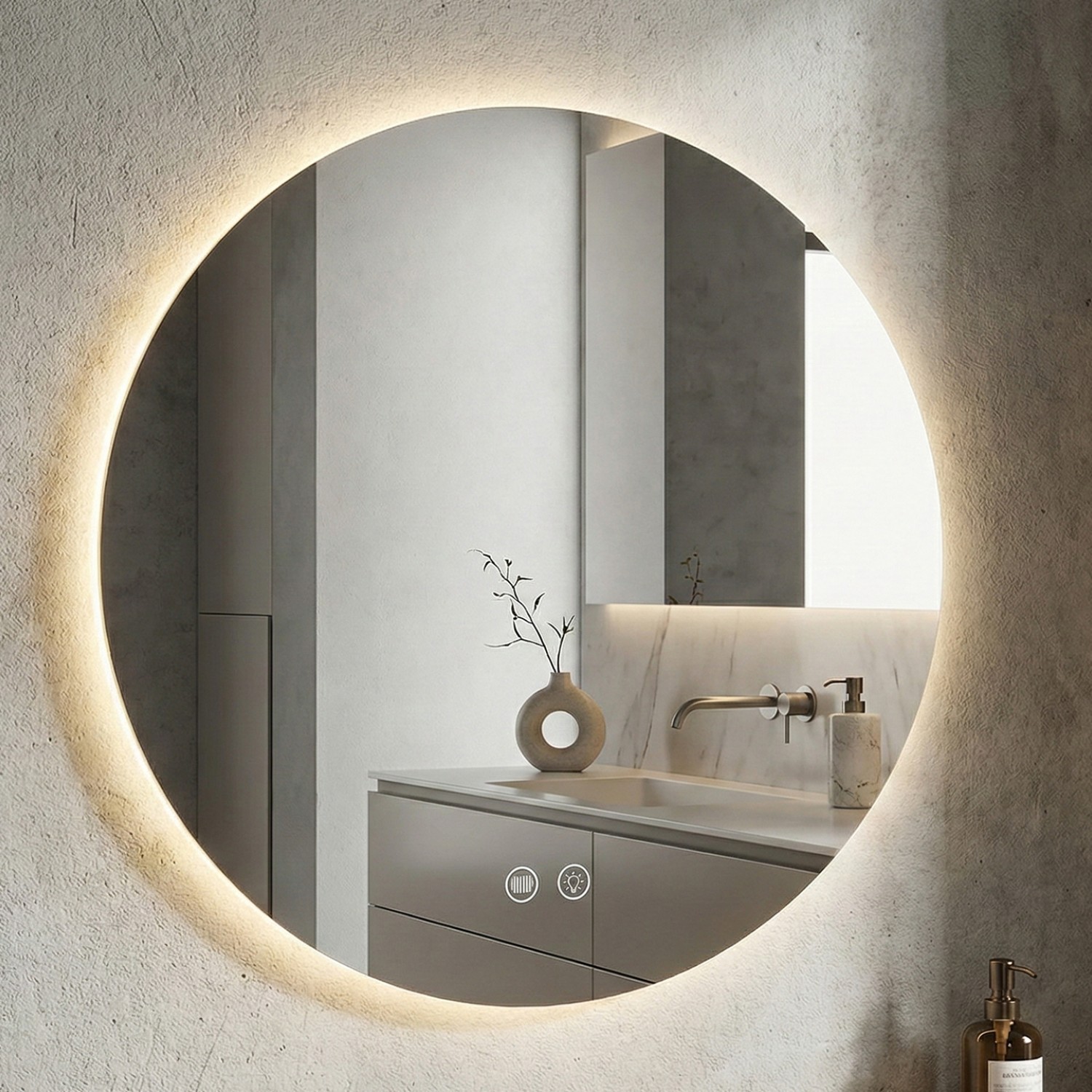 Снимка на Кръгло LED огледало Circle 60cm | Anti Fog | Touch Control | IP44