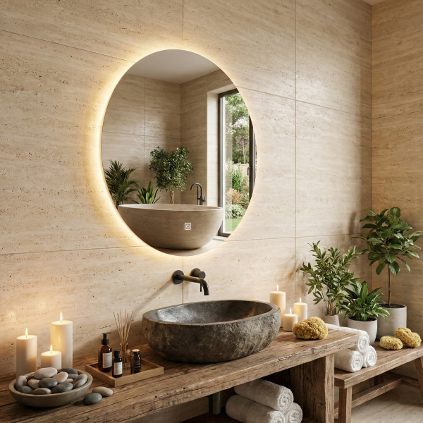 Снимка на Кръгло LED огледало Circle 60cm | Anti Fog | Touch Control | IP44