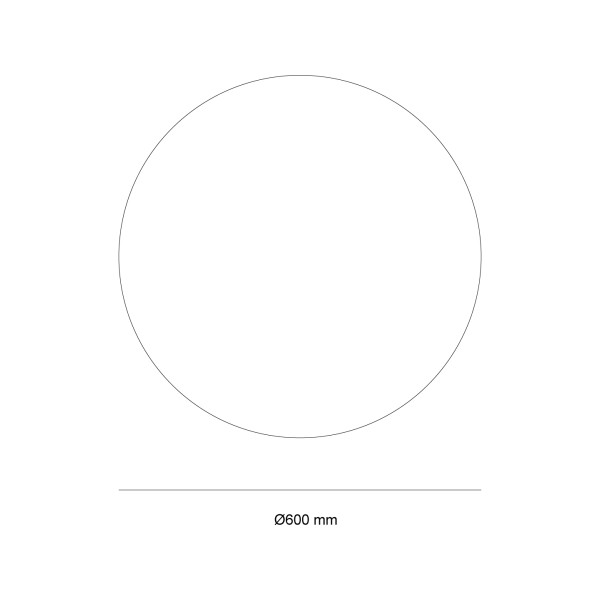 Снимка на Кръгло LED огледало Circle 60cm | Anti Fog | Touch Control | IP44