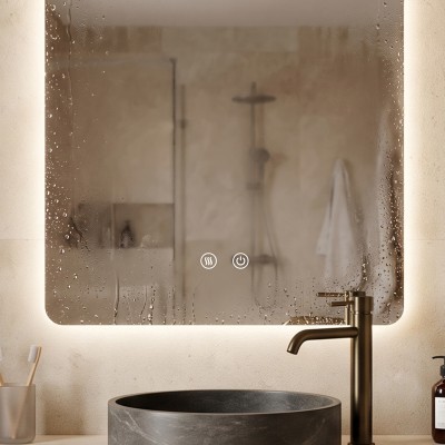 LED огледало Soft 60×80cm | Правоъгълно | Anti Fog | Touch Control