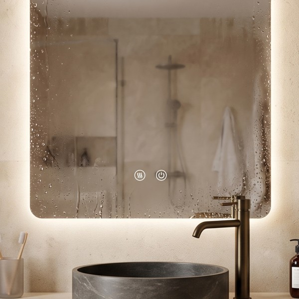 Детайлно изображение на LED огледало Soft 60×80cm | Правоъгълно | Anti Fog | Touch Control Снимка на LED огледало Soft 60×80cm | Правоъгълно | Anti Fog | Touch Control