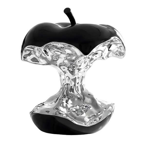 Снимка на Декоративна скулптура на отхапана ябълка Apple | 25 см