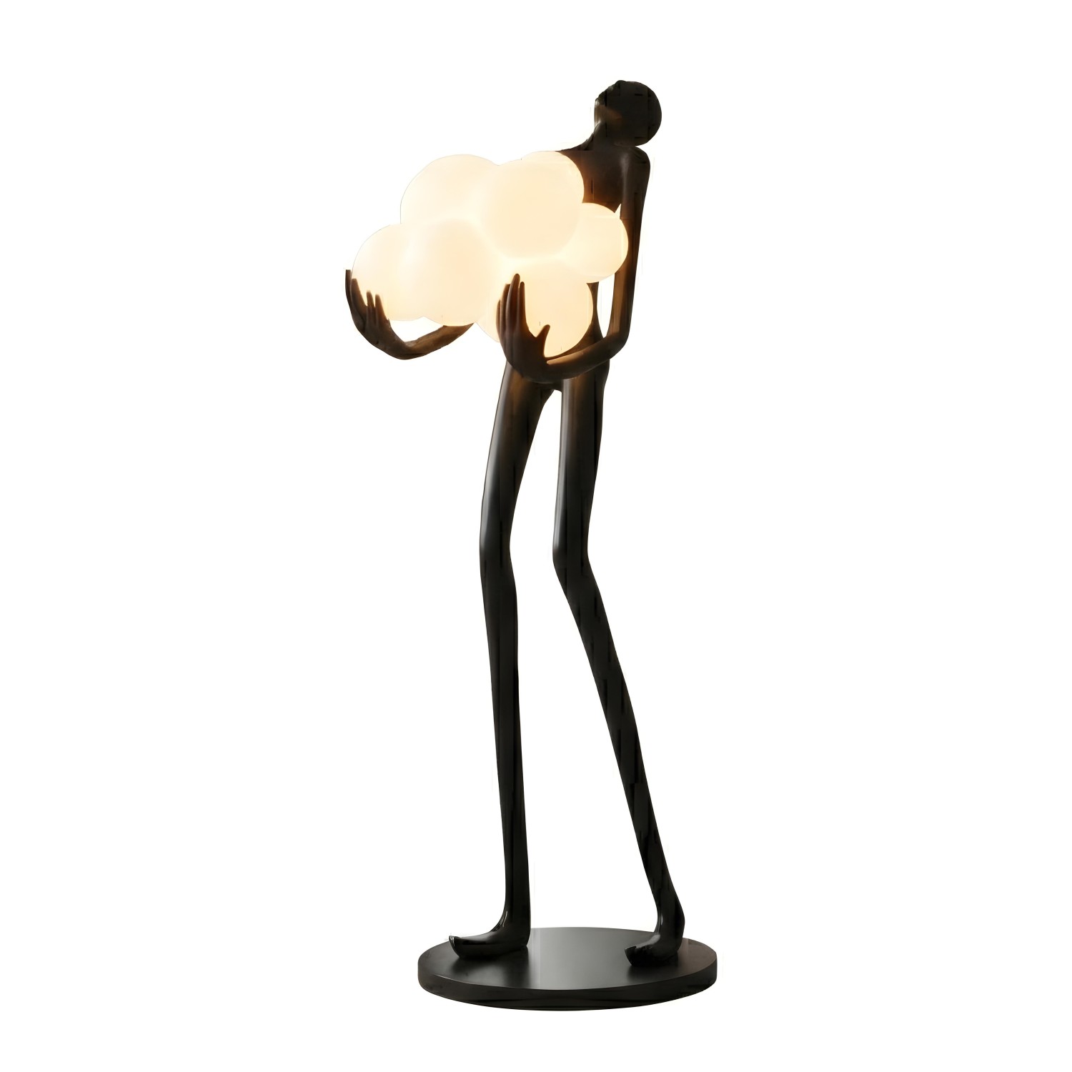 Снимка на Декоративна настолна лампа Light Keeper | Фигура с облачни сфери | 180cm