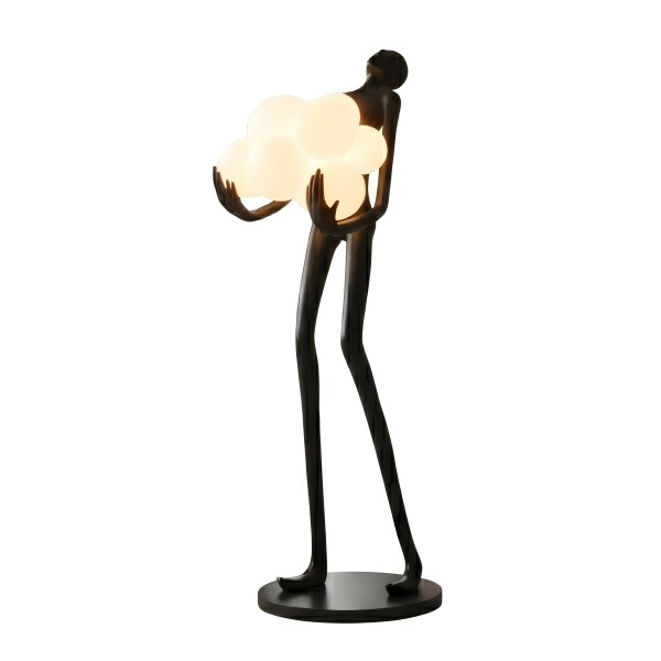Снимка на Декоративна настолна лампа Light Keeper | Фигура с облачни сфери | 180cm