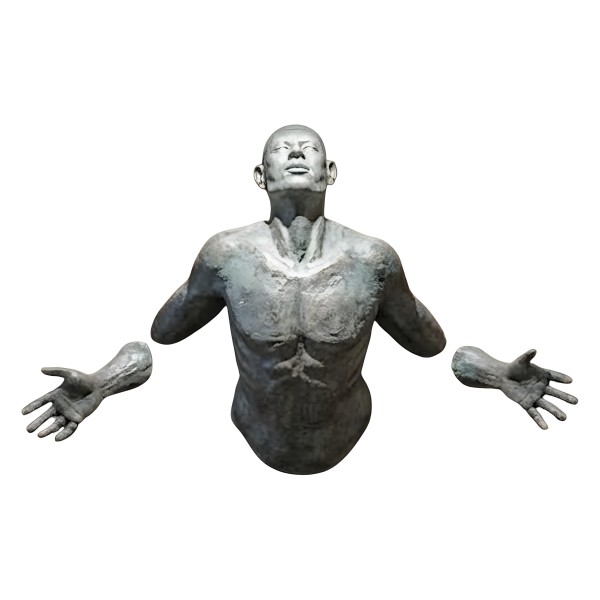 Снимка на Декоративна стенна скулптура Man on the Wall | Мъжки торс | 120cm