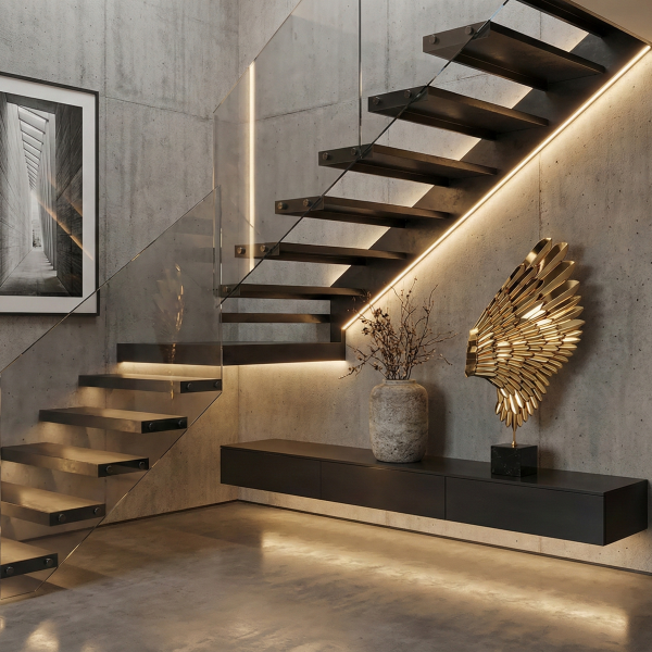 Снимка на Декоративна скулптура златно крило Wing | 83 см | Алуминий