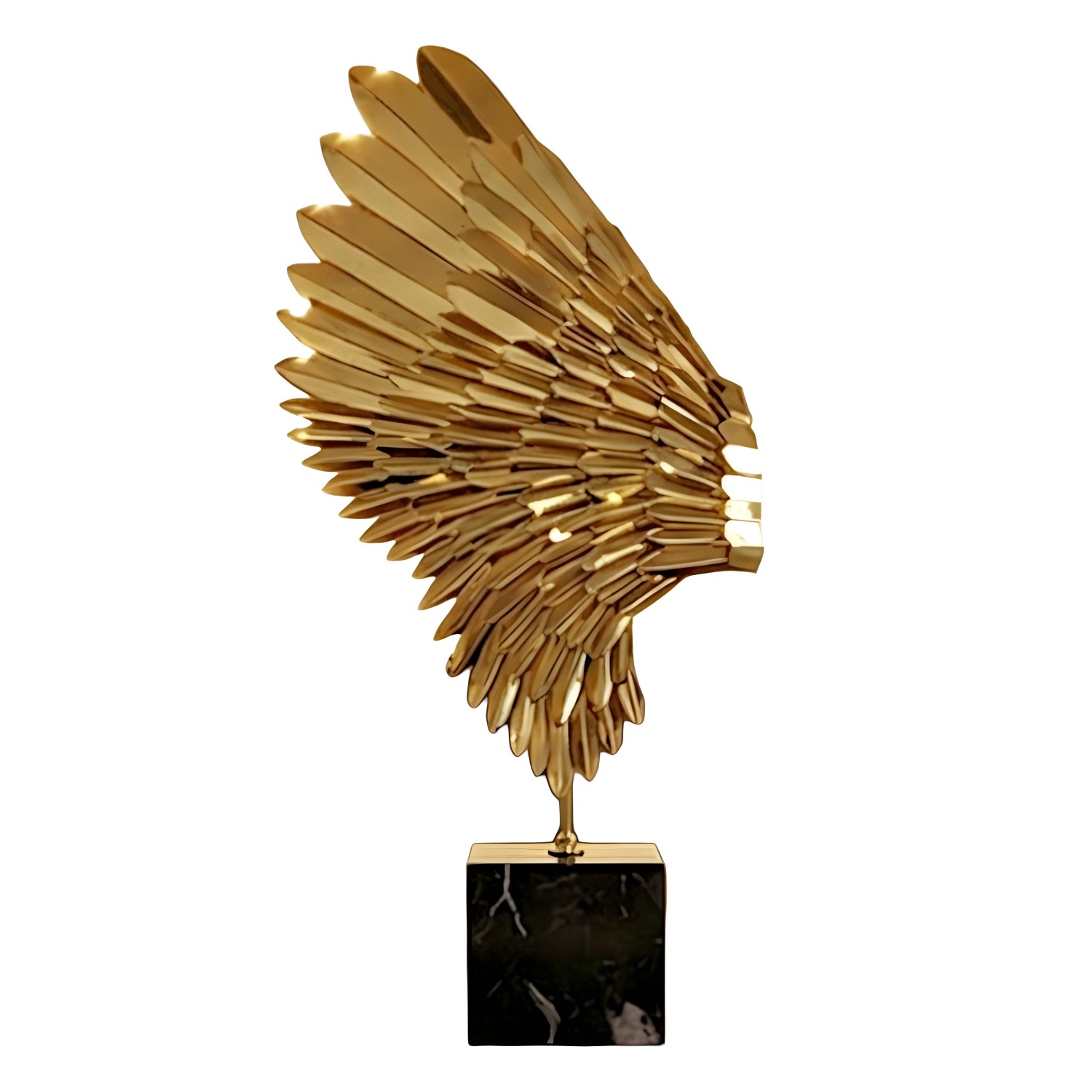 Снимка на Декоративна скулптура златно крило Wing | 83 см | Алуминий