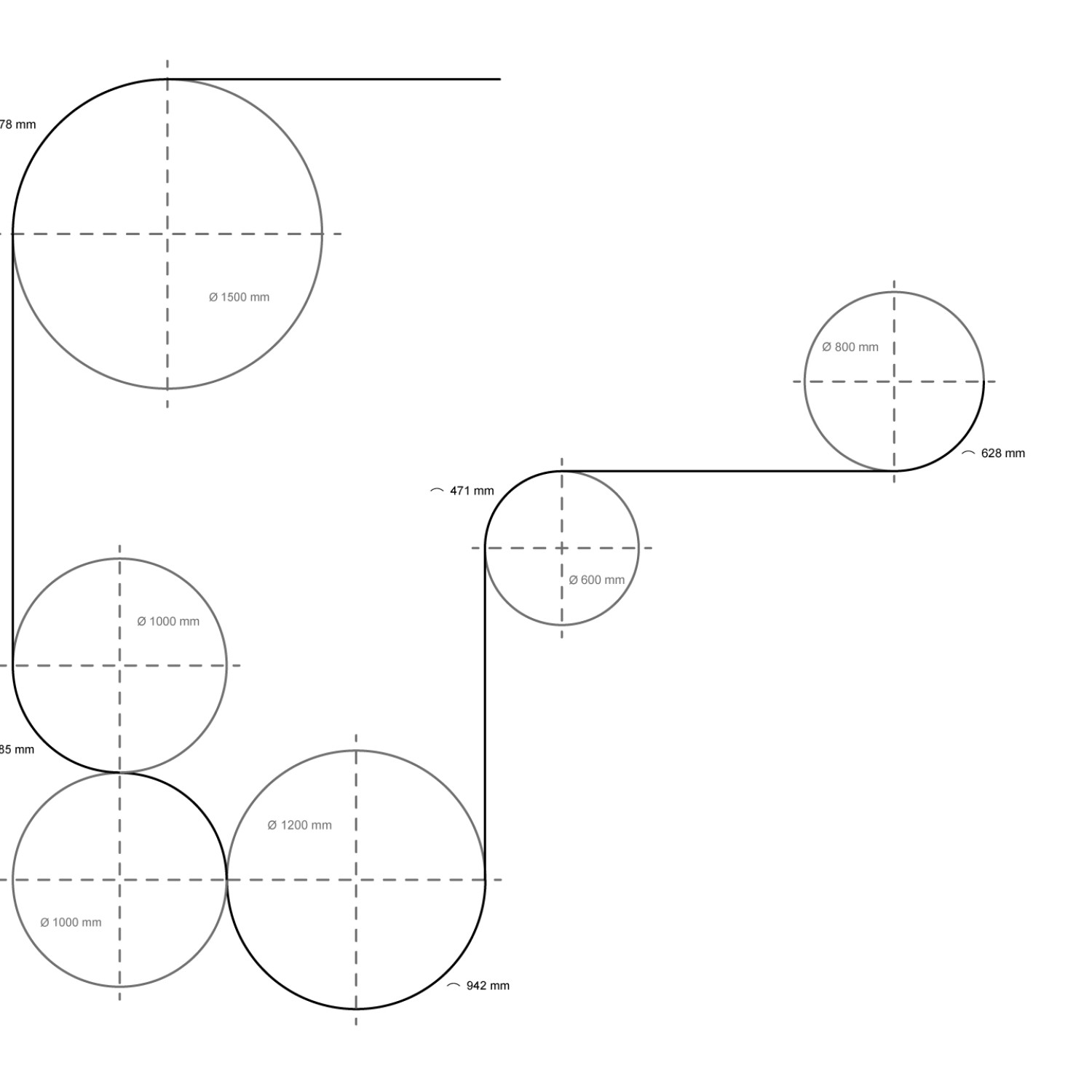 Детайлно изображение на Magnet Curve Line – магнитна шина с криви и прави модули Снимка на Magnet Curve Line – магнитна шина с криви и прави модули - Curve Line