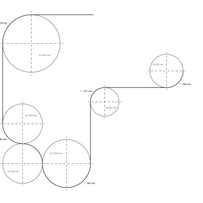 Magnet Curve Line – магнитна шина с криви и прави модули
