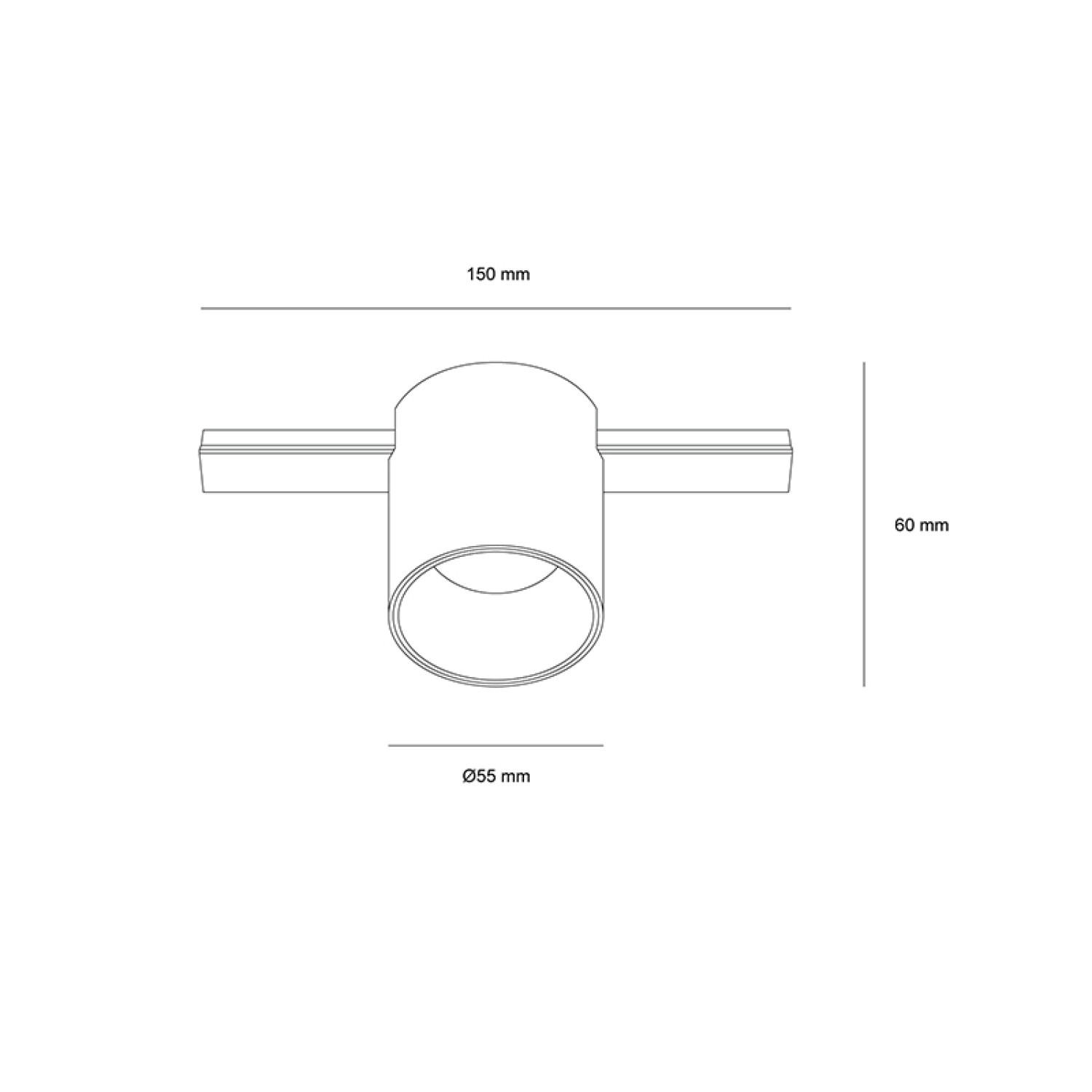 Снимка на Осветително тяло(спот) Achil R Magnet 55 за магнитна система 15 PCB ОМ - Релсово осветление