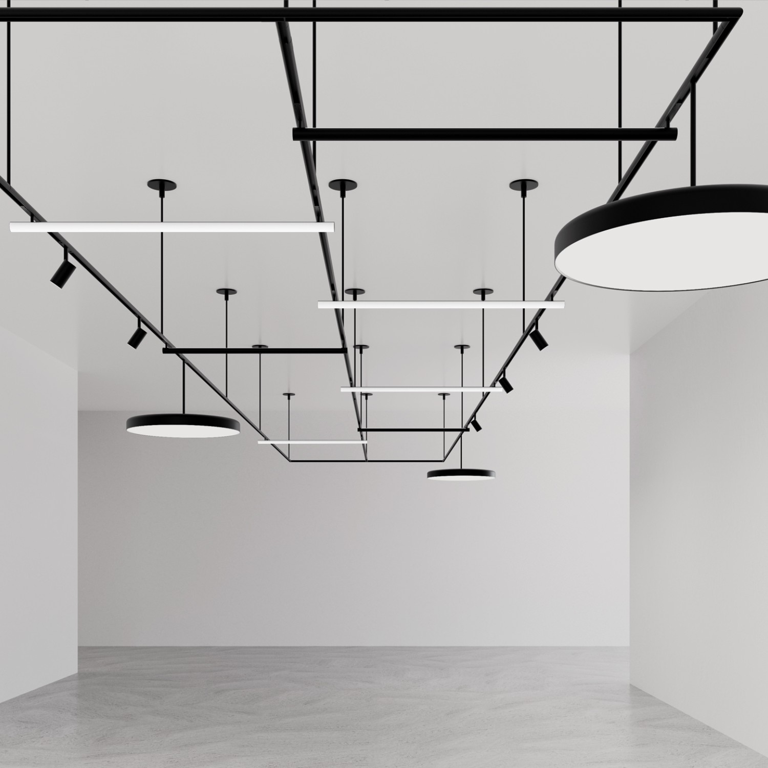 Детайлно изображение на Магнитно-релсова LED система Multitrack 23mm Снимка на Магнитно-релсова LED система Multitrack 23mm - Curve Line