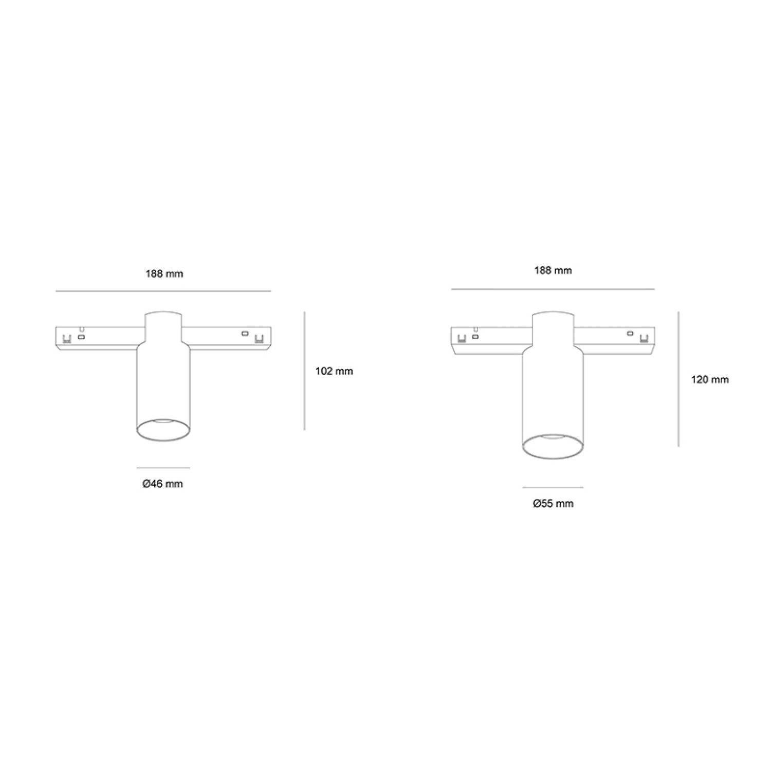 Снимка на Осветително тяло Achil Slim Magnet за магнитна система 23mm OM Slim - Релсово осветление