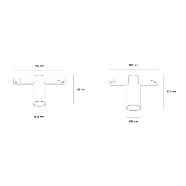 Снимка на Осветително тяло Achil Slim Magnet за магнитна система 23mm OM Slim - Релсово осветление